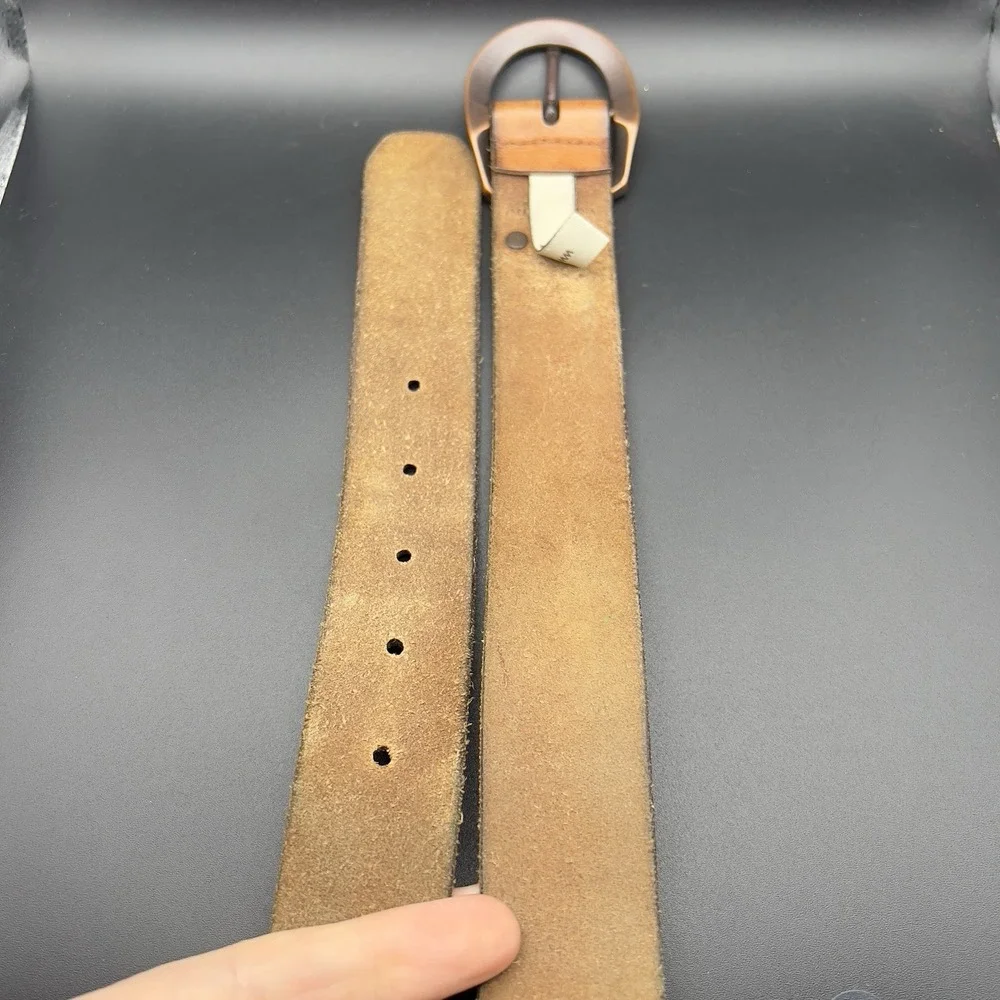 FOSSIL Brown Leather‎ Belt Women's Western 182079 ~ Size M 41